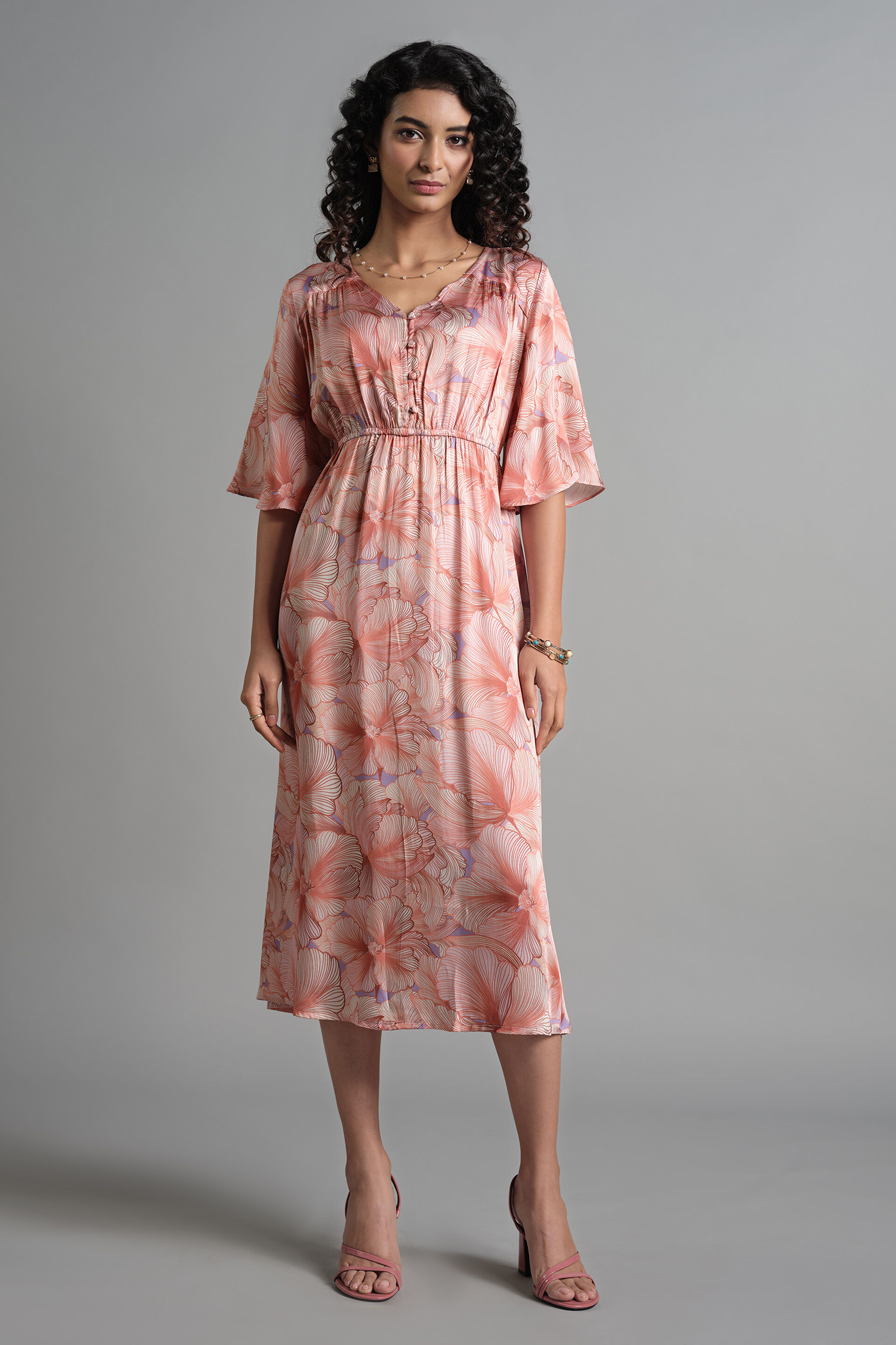 Flower Spritz Dress, Pink, image 2
